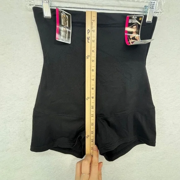Maidenform‎ Shapewear High Waist Boy Short Tummy Control Black Medium - Picture 6 of 10